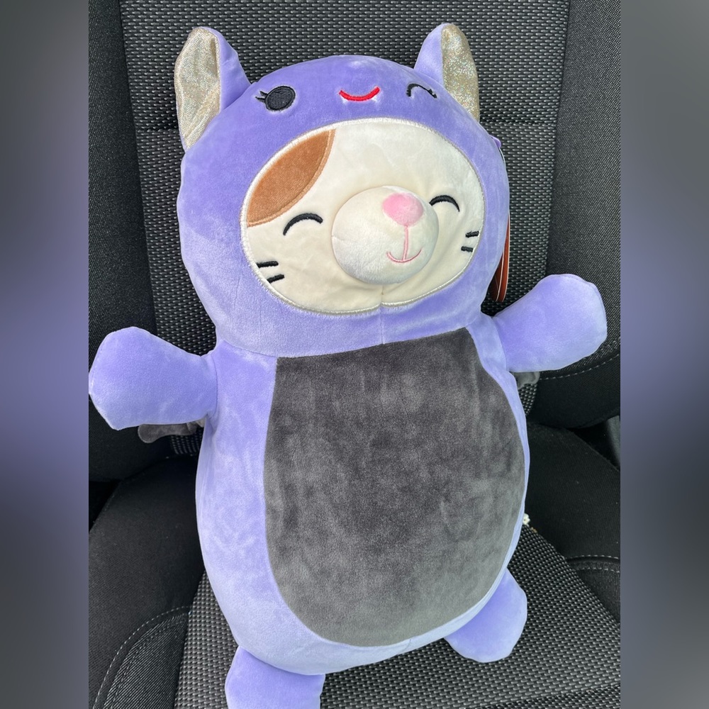 Squishmallow cam the cat in bat costume Halloween 2023 hugmee 14” NWT